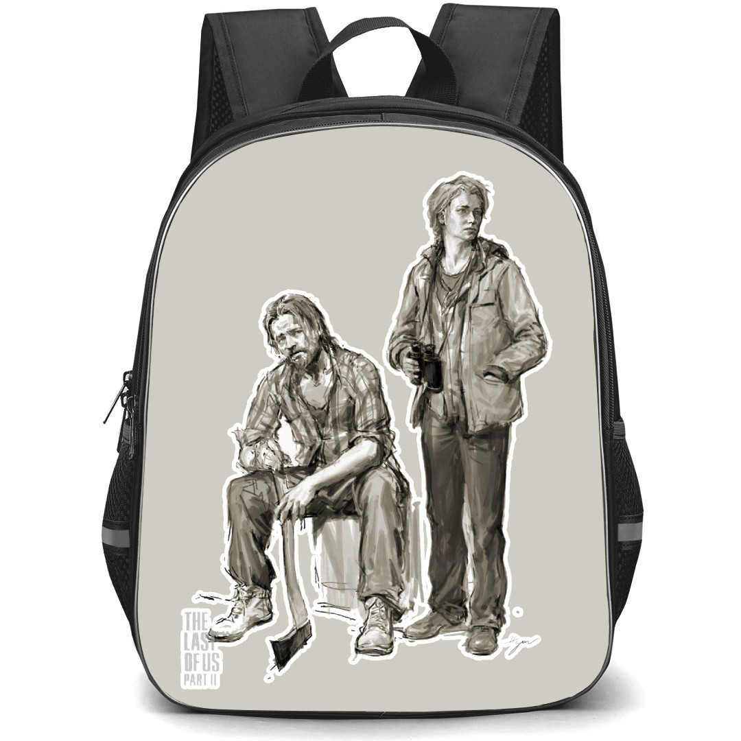 The Last of Us Backpack StudentPack - The Last of Us Tommy And Maria Art In Part 02 Poster