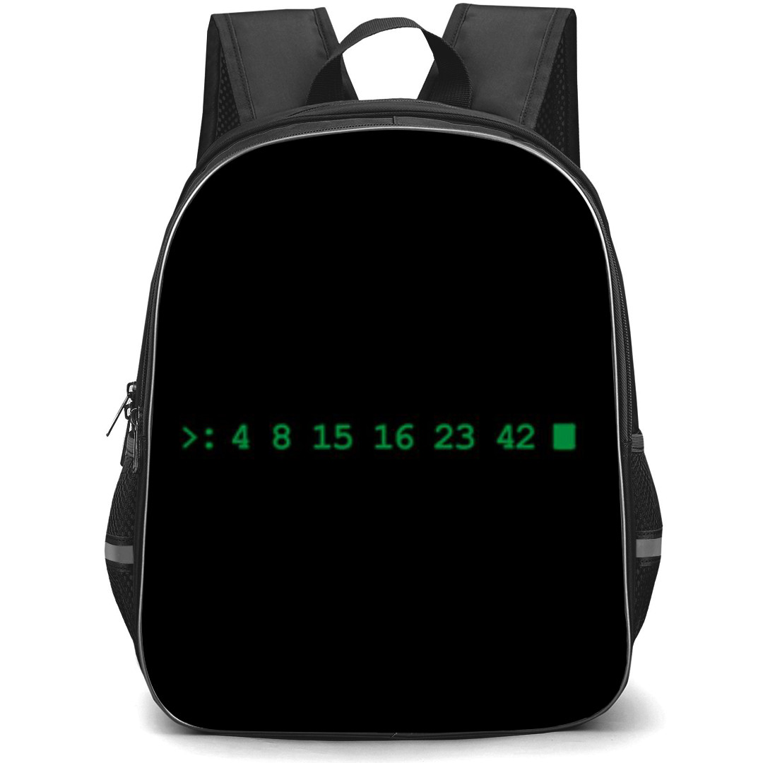 Lost Backpack StudentPack - Lost Numbers On Black Background