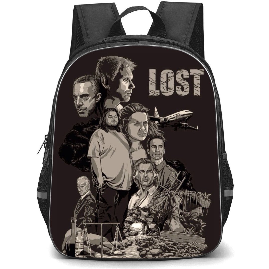 Lost Backpack StudentPack - Lost Season 06 Poster Illustration Art By Xcub