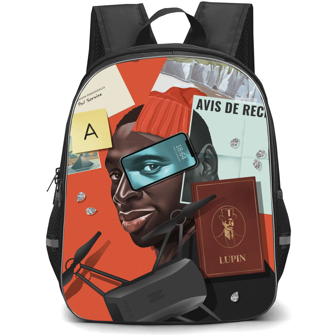 Lupin Backpack StudentPack - Lupin Arsene Gentleman Thief Illustration Art