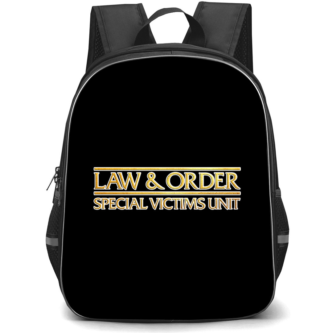 Law And Order Special Victims Unit Backpack School Bag StudentPack - Law And Order Special Victims Unit Golden Logo Sticker