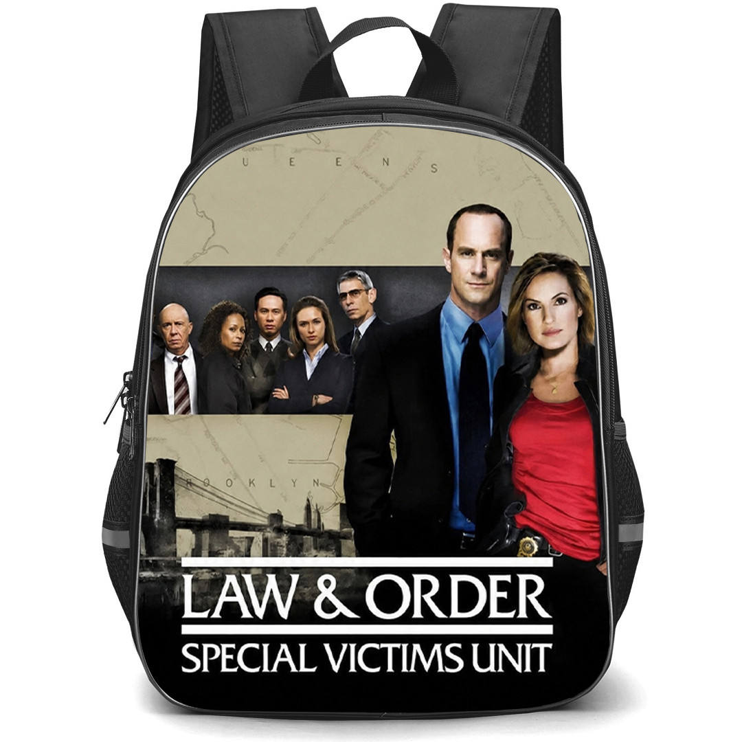 Law And Order Special Victims Unit Backpack School Bag StudentPack - Law And Order Special Victims Unit Season 10 DVD Cover Poster