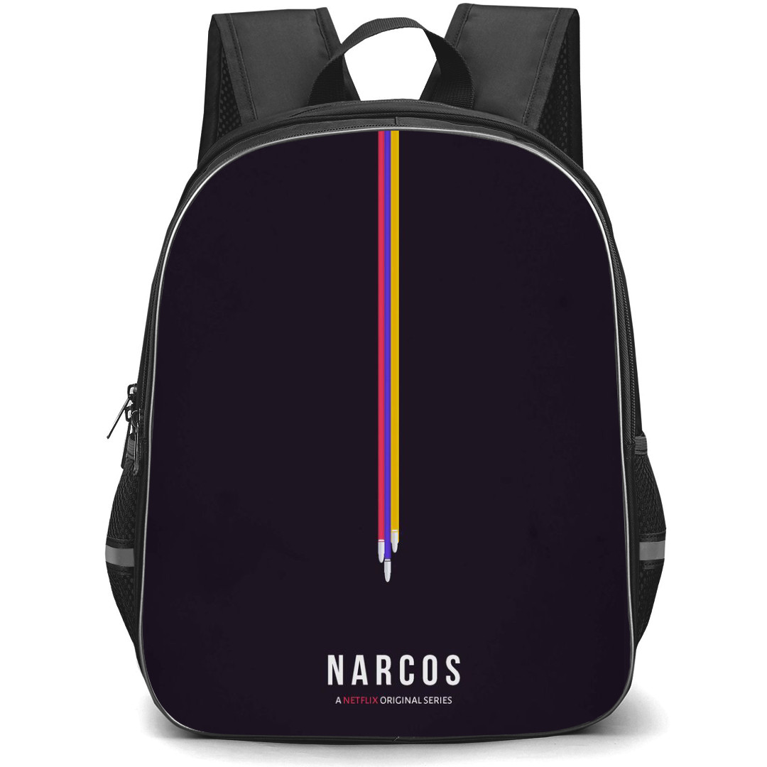 Narcos Backpack StudentPack - Narcos Minimal Poster By Alberto Picazo