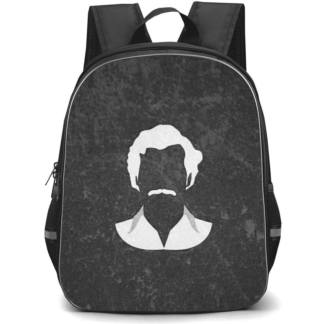 Narcos Backpack StudentPack - Narcos Colombian Drug Lord Pablo Escobar in Minimalist Art