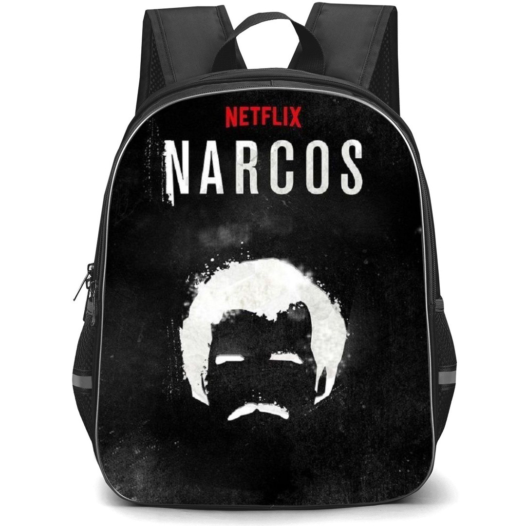 Narcos Backpack StudentPack - Narcos Netflix Pablo Escobar Black And White Avatar Art