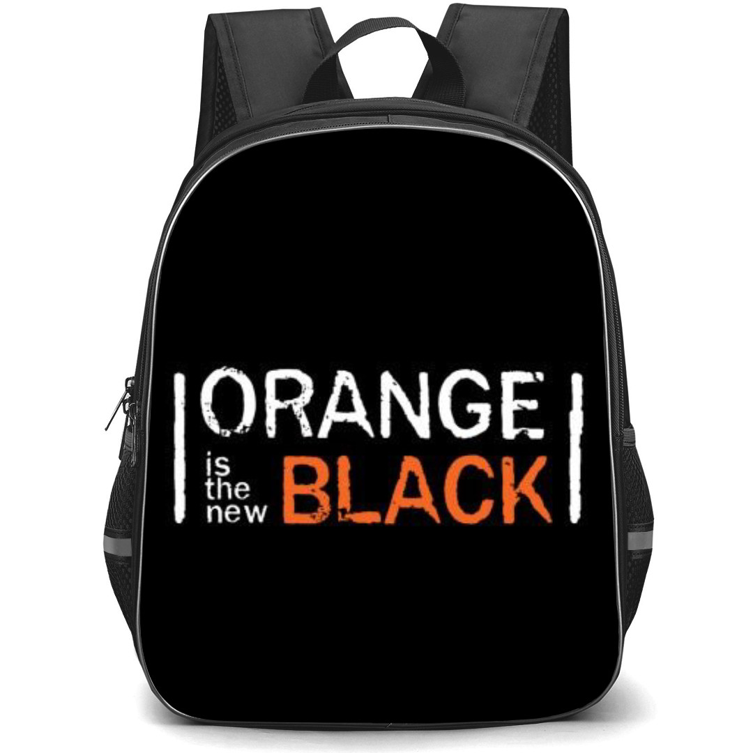 Orange Is the New Black Backpack StudentPack - Orange Is the New Black Logo On Black Background