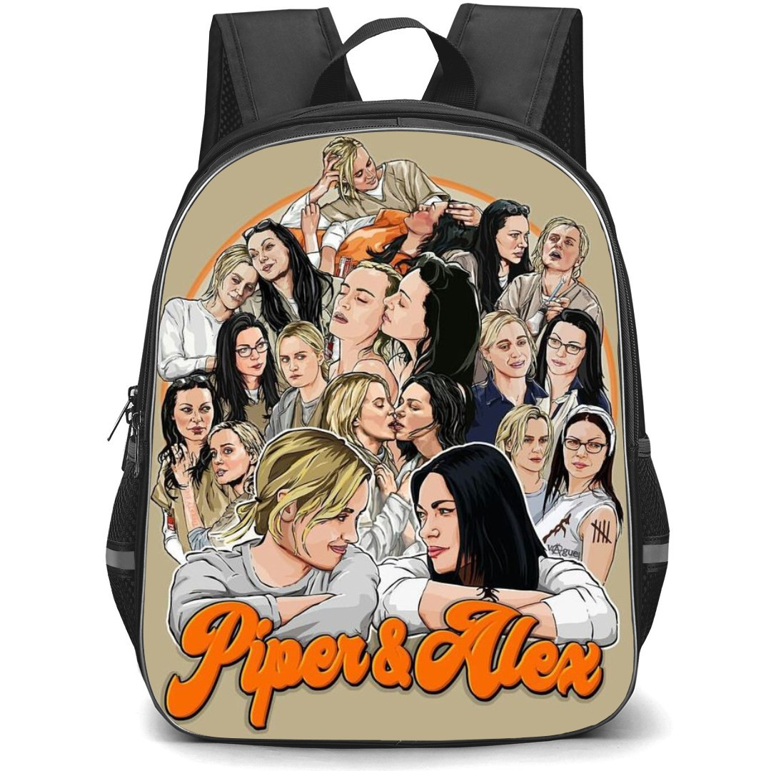 Orange Is the New Black Backpack StudentPack - Orange Is the New Black Piper And Alex Collage Sticker