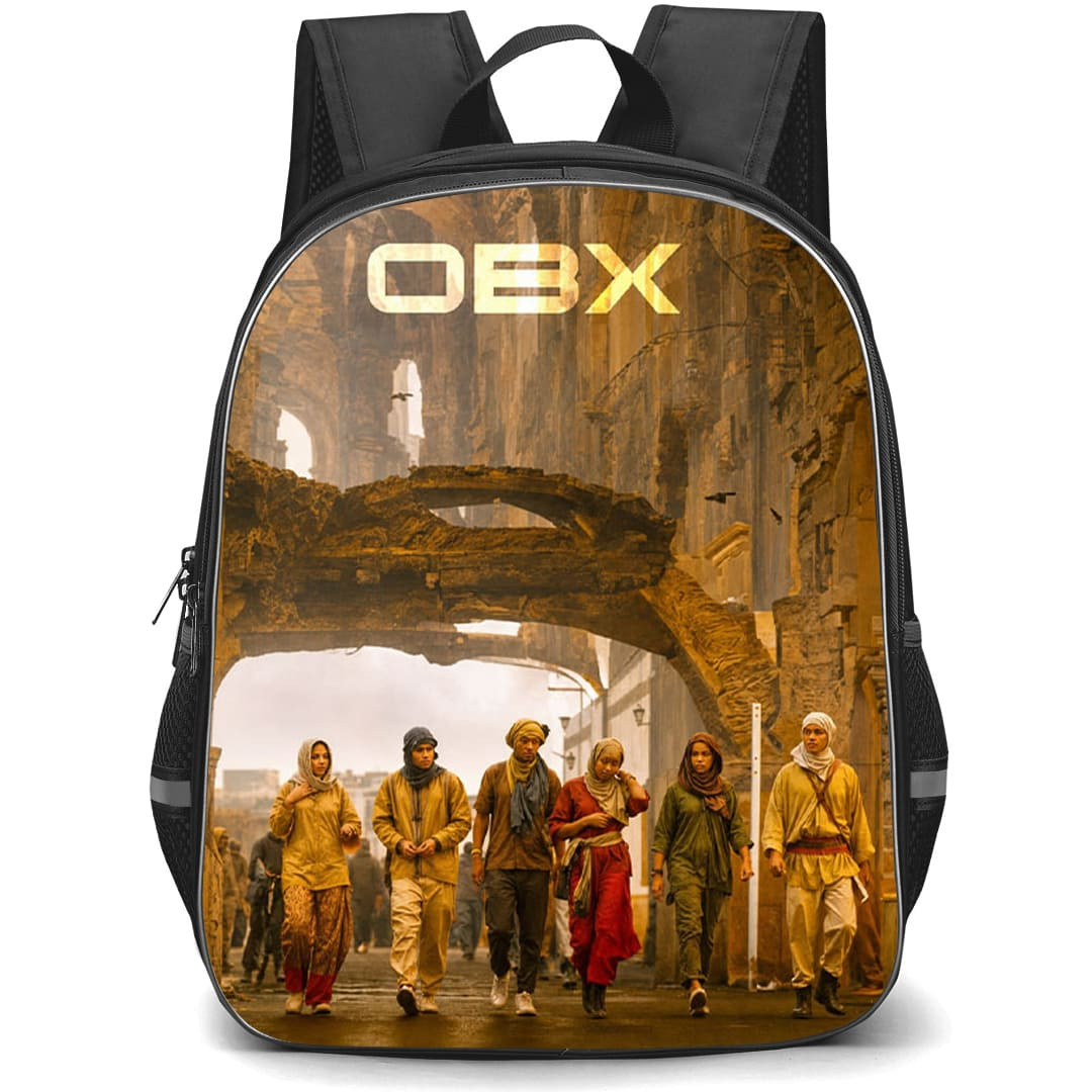 Outer Banks Backpack School Bag StudentPack - Outer Banks OBX Dystopian City Art Poster