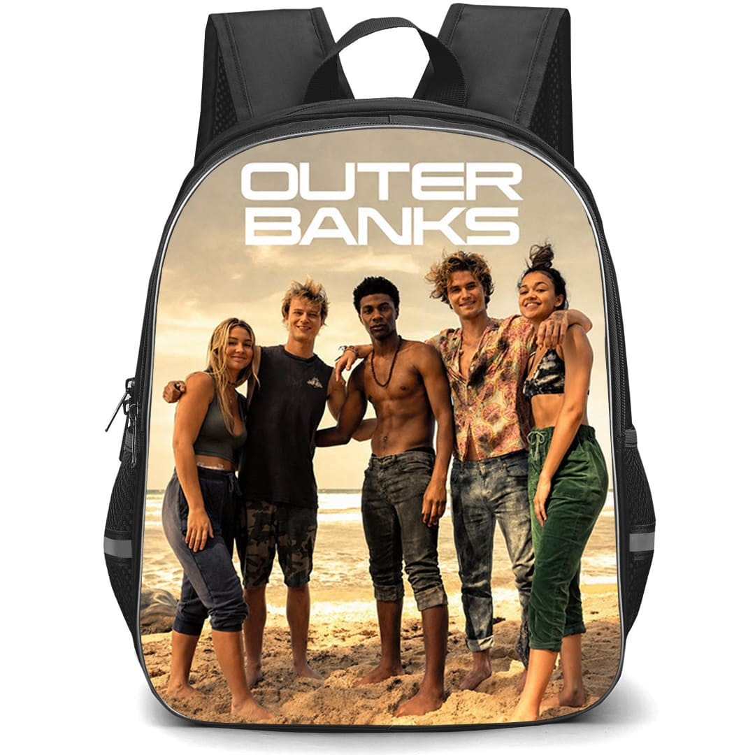 Outer Banks Backpack School Bag StudentPack - Outer Banks OBX Main Cast Beach Sunset Poster