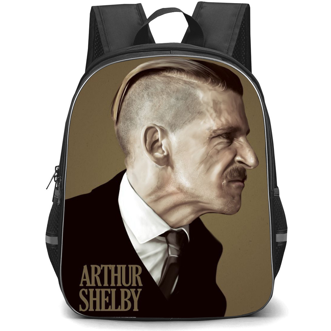 Peaky Blinders Backpack StudentPack - Arthur Shelby Angry Side Portrait Poster