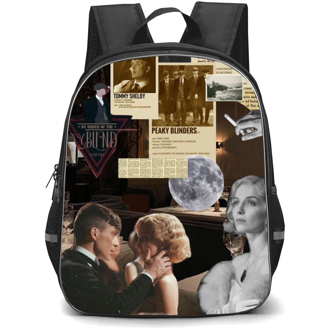 Peaky Blinders Backpack StudentPack - Peaky Blinders Retro Collage Poster