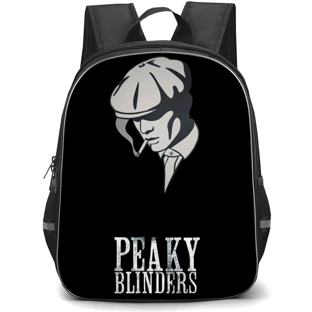 Peaky Blinders Tommy Shelby Backpack School Bag StudentPack - Tommy Shelby Avatar Gray Vector Art