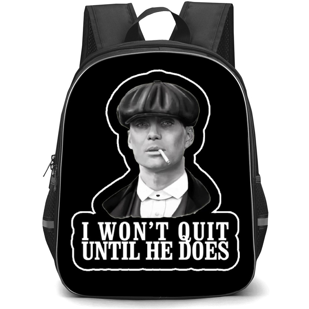 Peaky Blinders Tommy Shelby Backpack School Bag StudentPack - Tommy Shelby Wont Quit Portrait Sticker