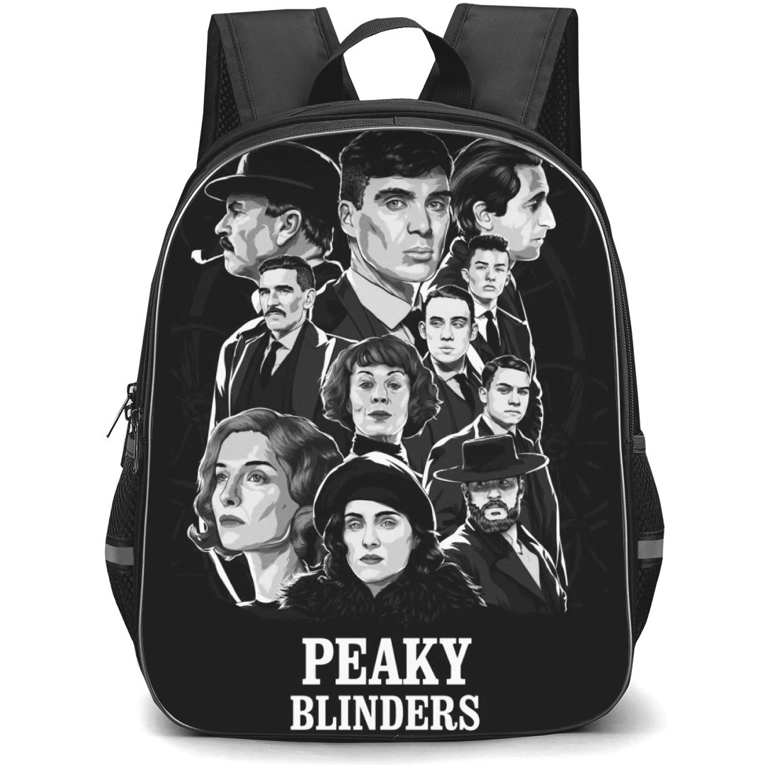 Peaky Blinders Backpack StudentPack - Peaky Blinders Vintage Black And White Illustration Art Poster