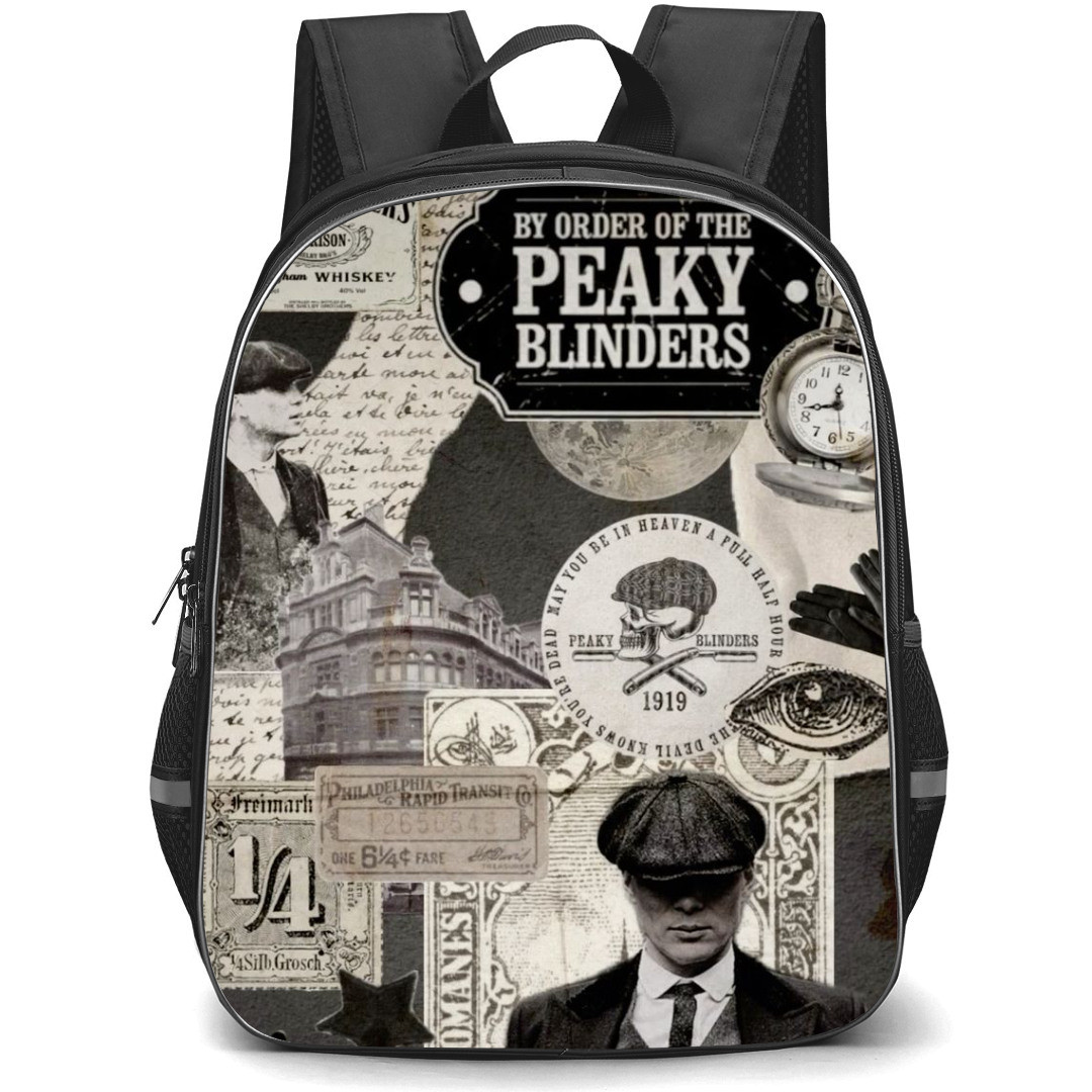 Peaky Blinders Backpack StudentPack - Peaky Blinders Vintage Style Collage Poster