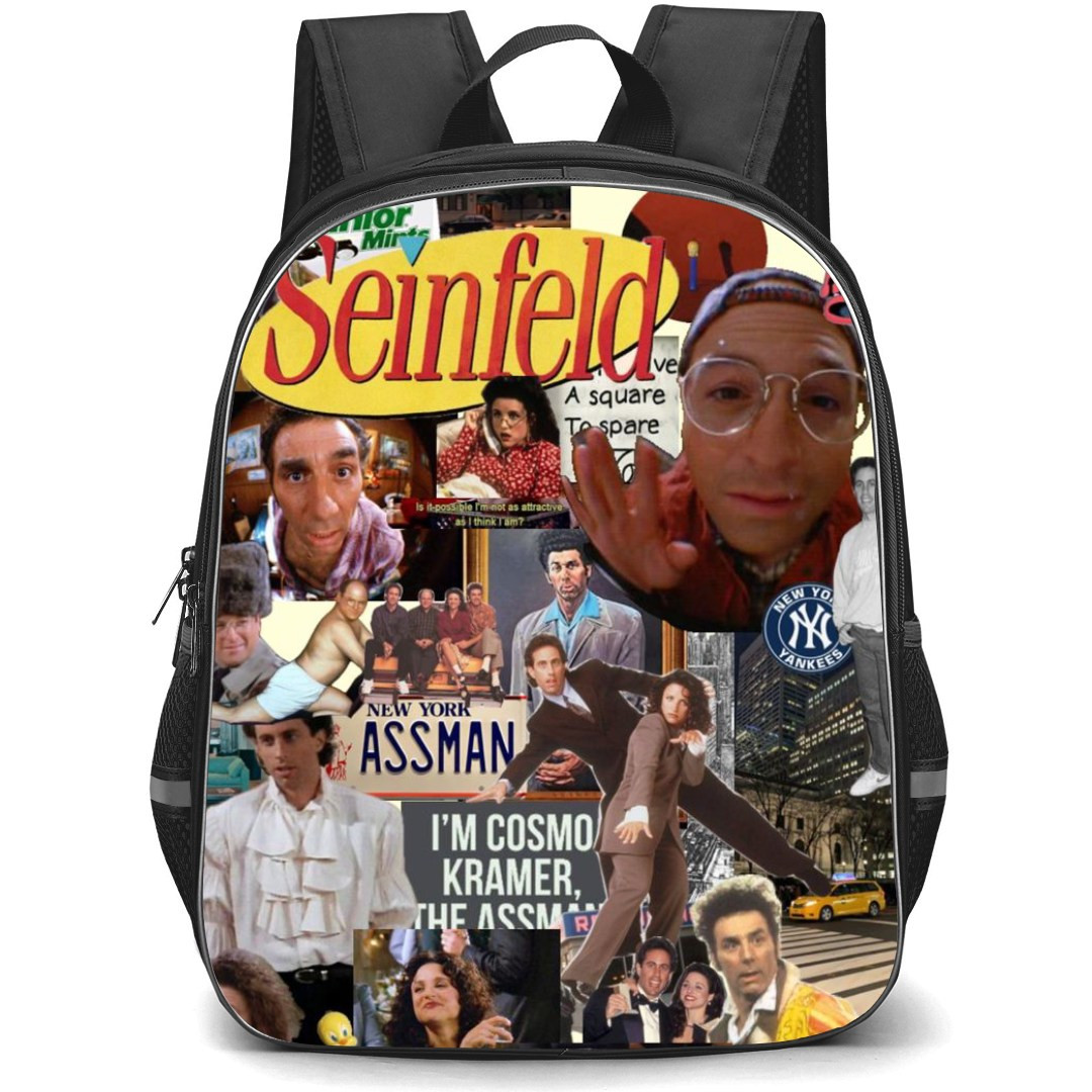 Seinfeld Backpack StudentPack - Seinfeld I Am Cosmo Kramer The Assman Collage