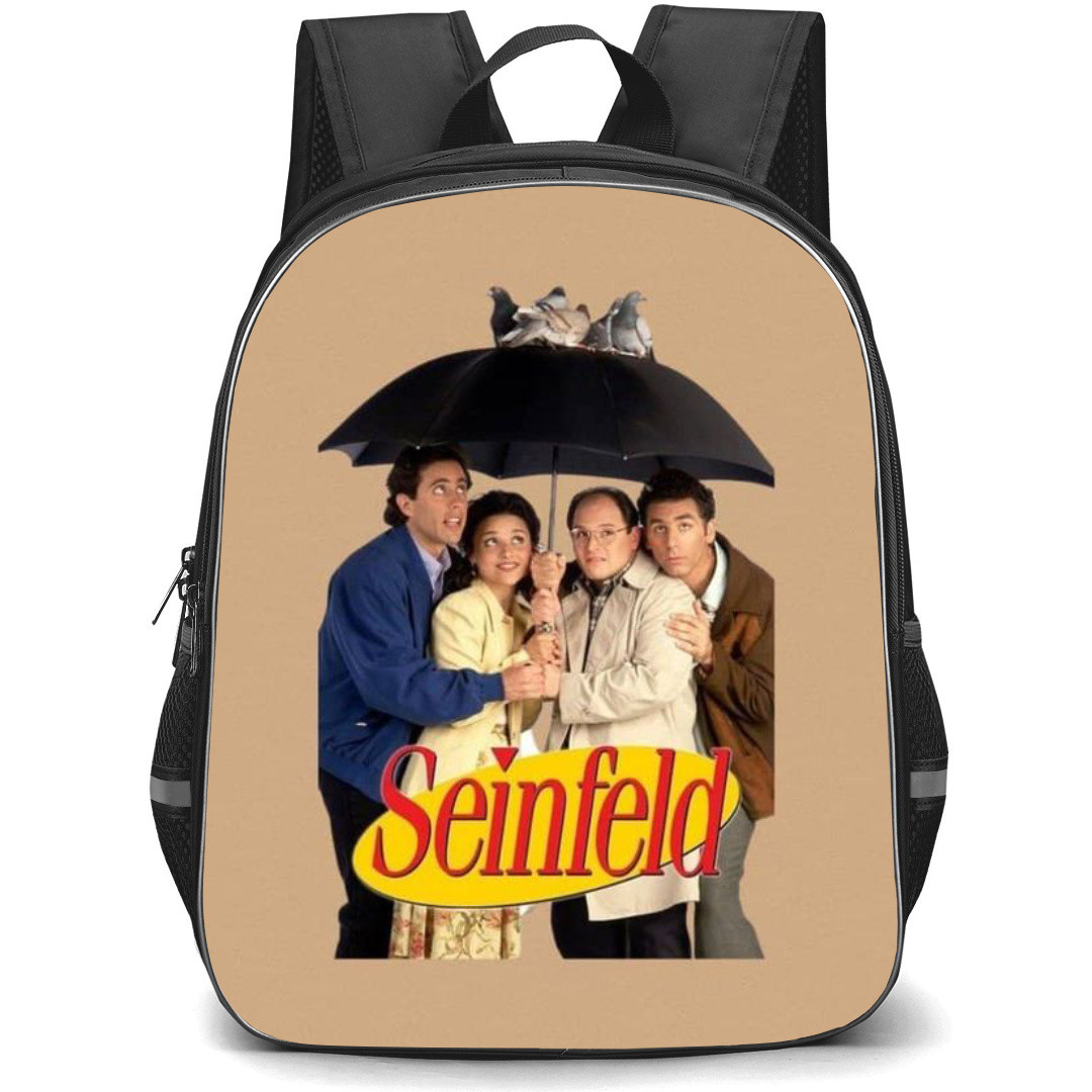 Seinfeld Backpack StudentPack - Seinfeld Jerry George Elaine Kramer Under Umbrella Poster