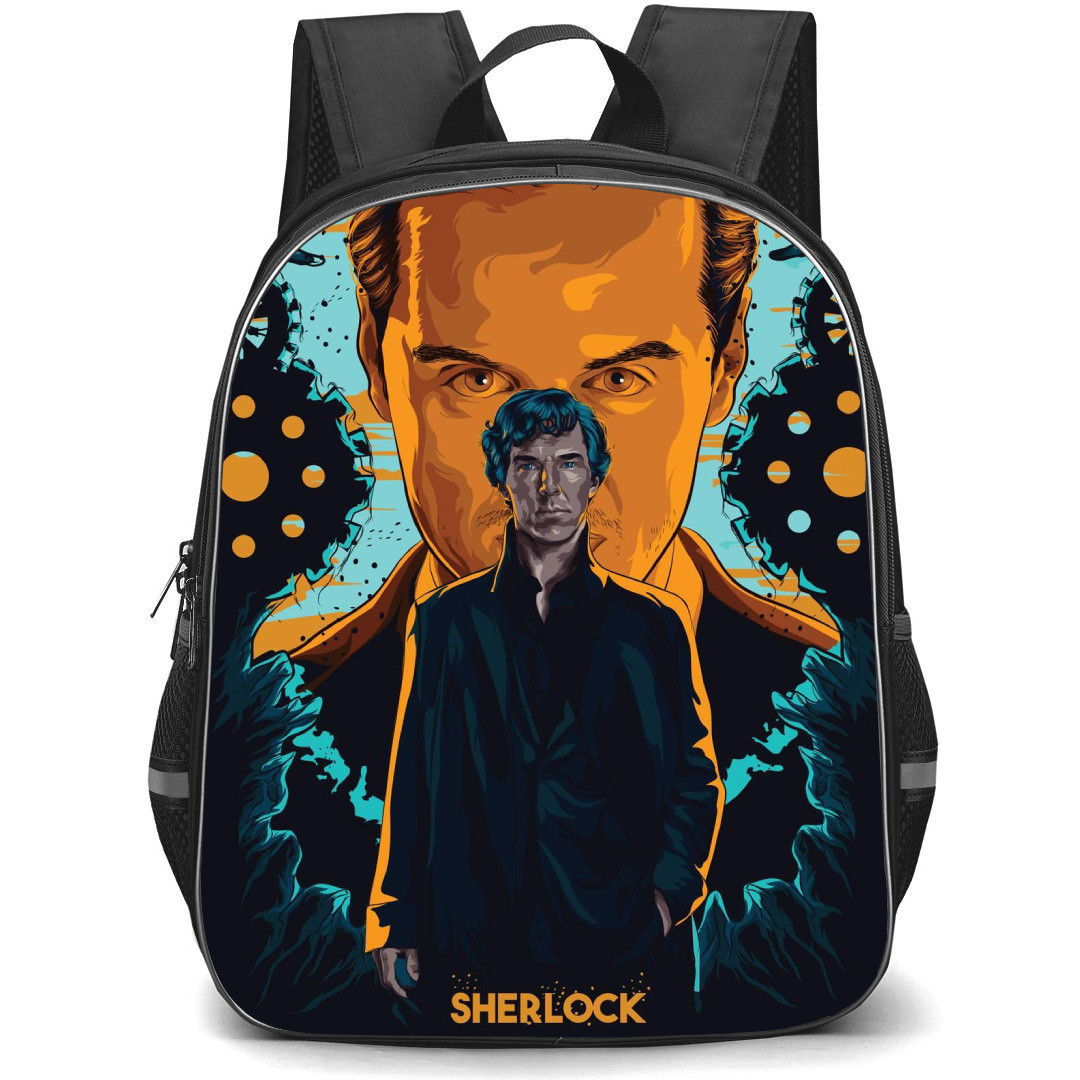 Sherlock Backpack StudentPack - Sherlock Poster Illustration Art By Ramy Hazem