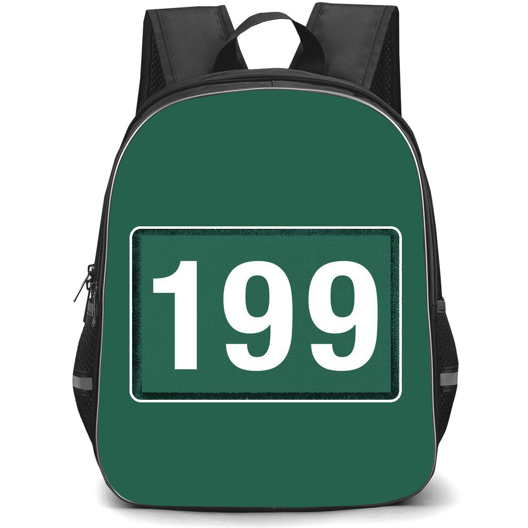 Squid Game Backpack StudentPack - Ali Abdul No. 199 Sticker