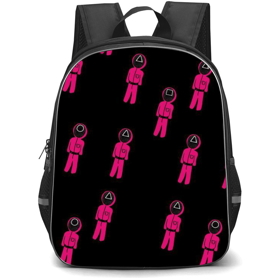 Squid Game Backpack StudentPack - Squid Game Pattern Art Poster