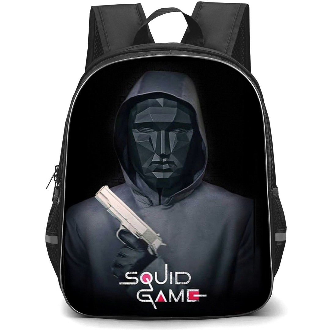 Squid Game 2 Backpack StudentPack - Squid Game 2 Frontman Portrait On Dark Background