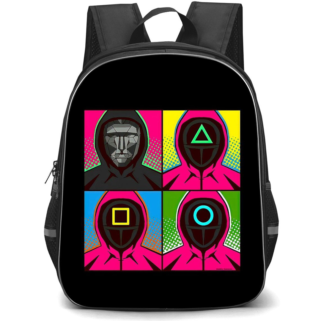 Squid Game 2 Backpack StudentPack - Squid Game 2 Pop Art Square Sticker