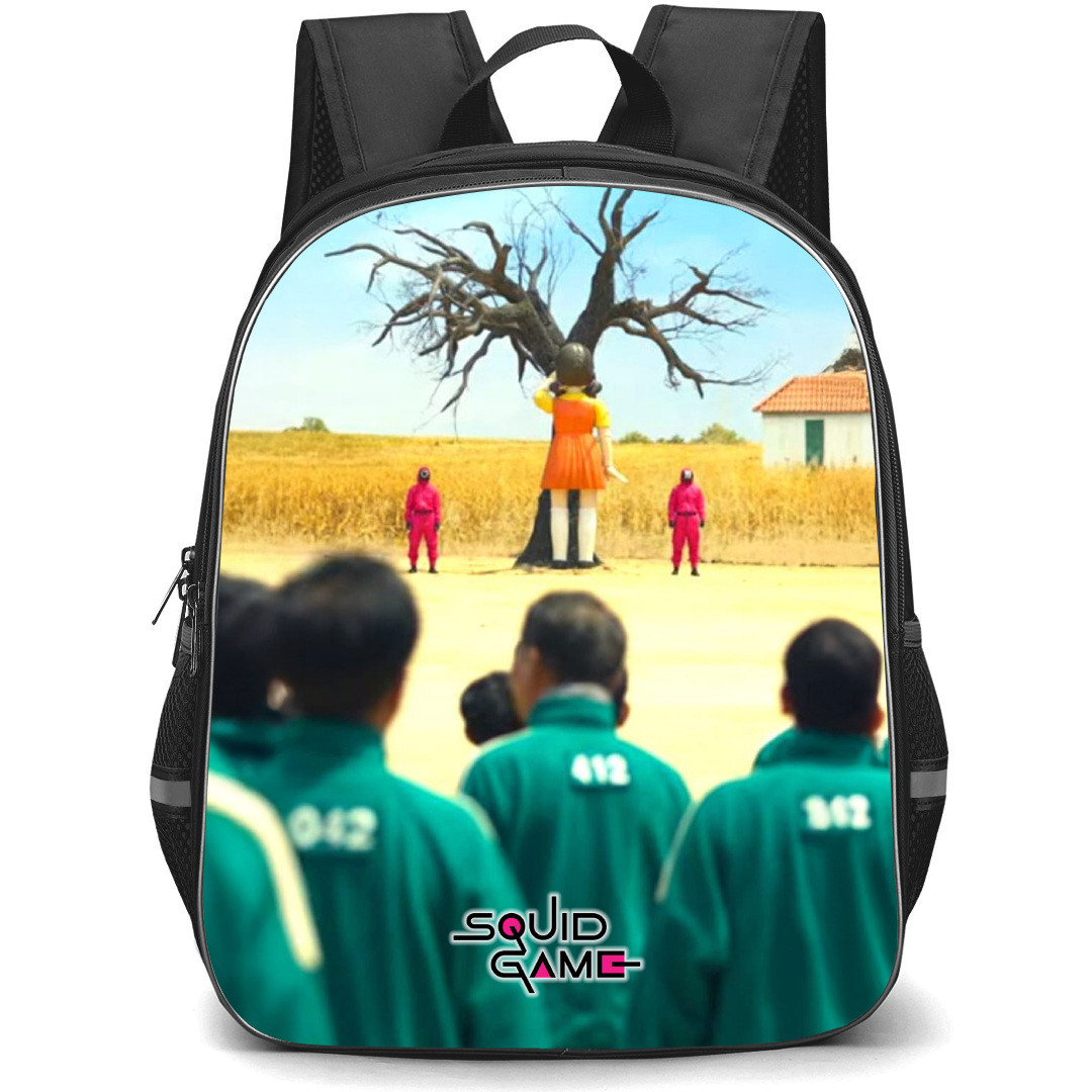 Squid Game 2 Young Hee Backpack StudentPack - Squid Game2 Young Hee Turn Back Players Standing With Text