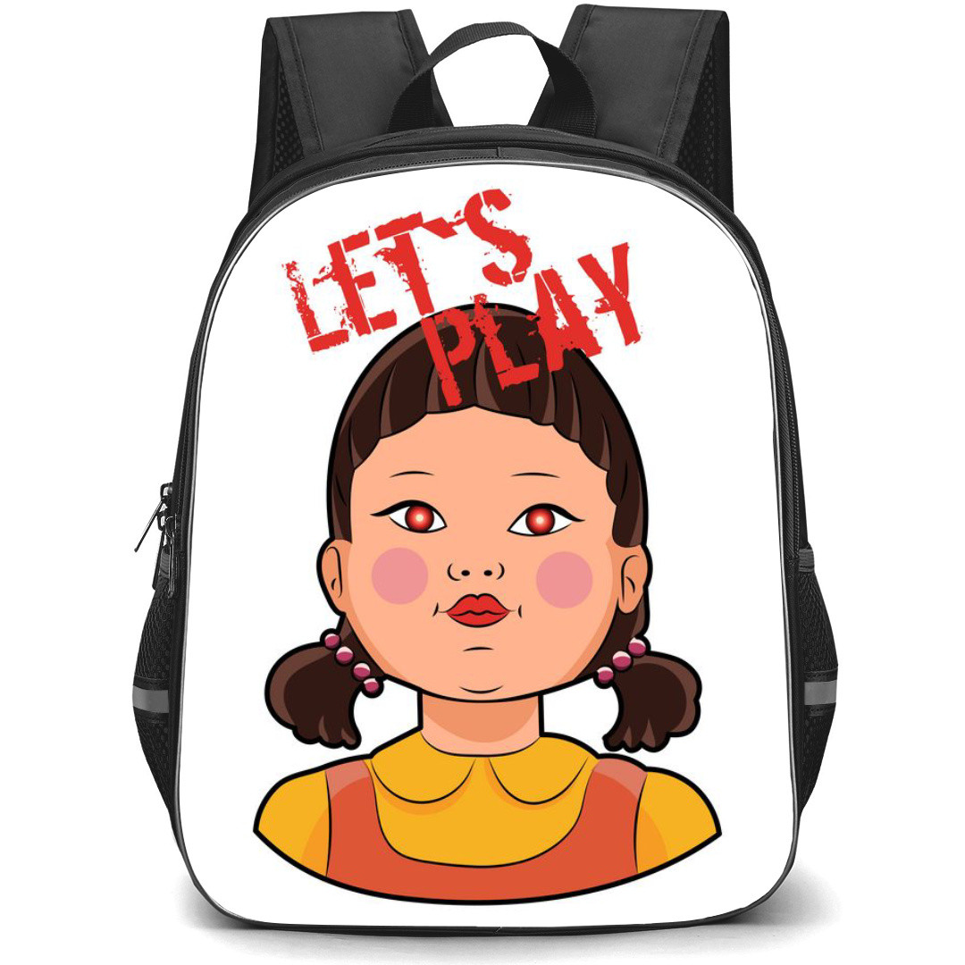 Squid Game 2 Younghee Backpack StudentPack - Younghee Doll Lets Play Sticker On Whtie Background