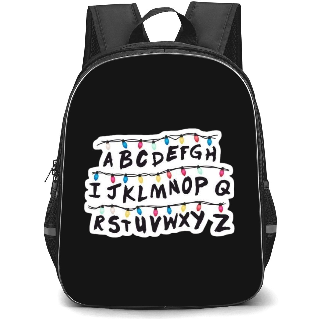 Stranger Things Backpack School Bag StudentPack - Stranger Things ABC Alphabets Sticker