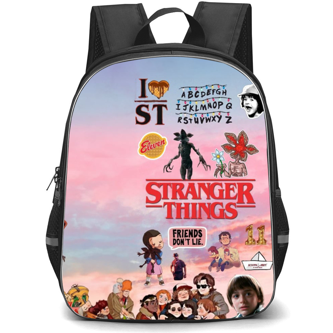 Stranger Things Backpack School Bag StudentPack - Stranger Things Characters Movie Poster