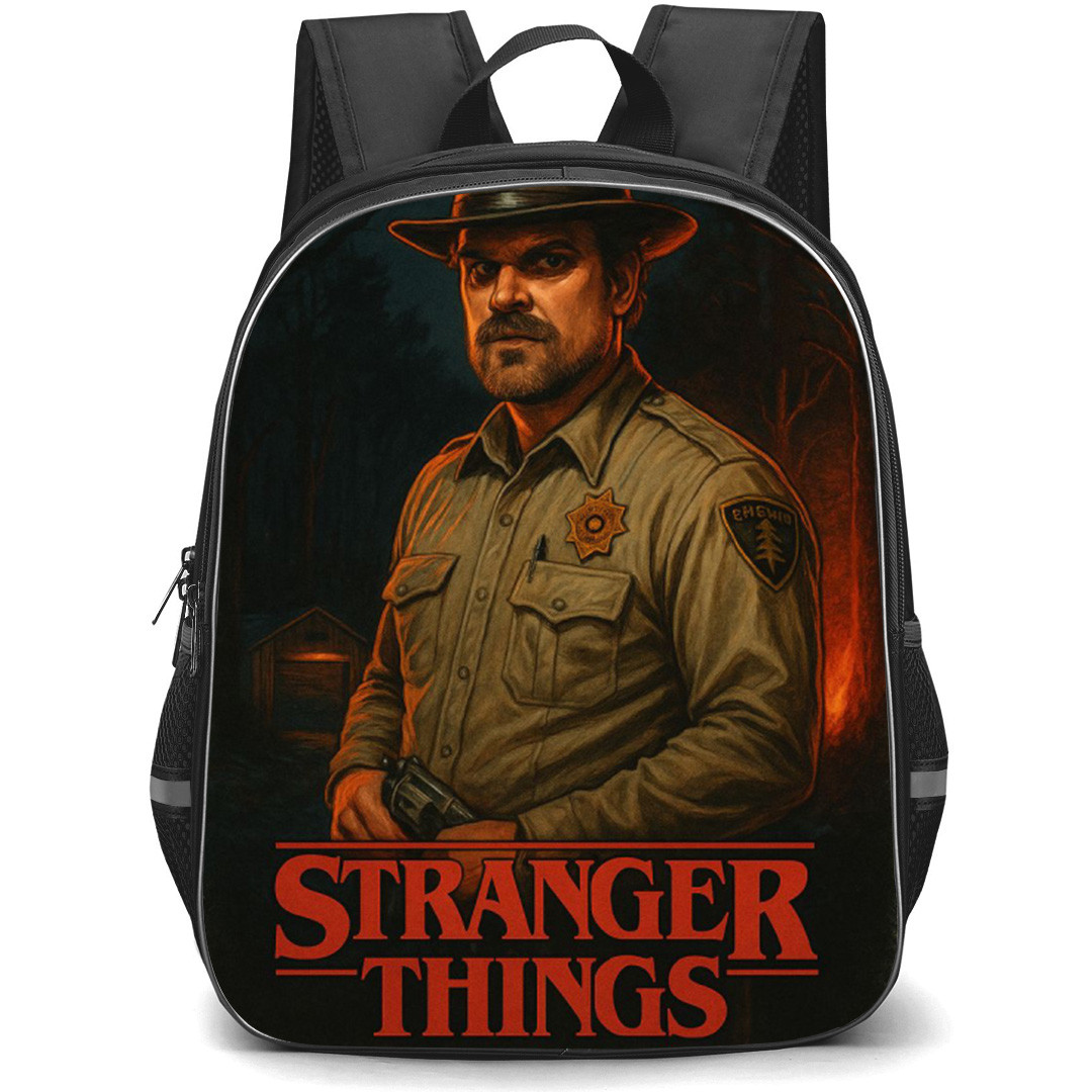 Stranger Things Hopper Backpack School Bag StudentPack - Hopper Retro Portrait Series Poster