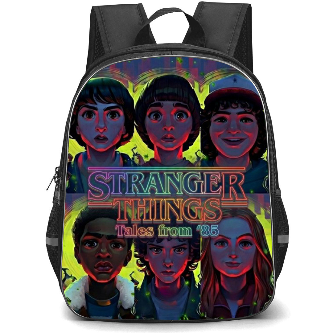 Stranger Things Tales From 85 Backpack School Bag StudentPack - Stranger Things Tales From 85 Characters Retro Neon Poster
