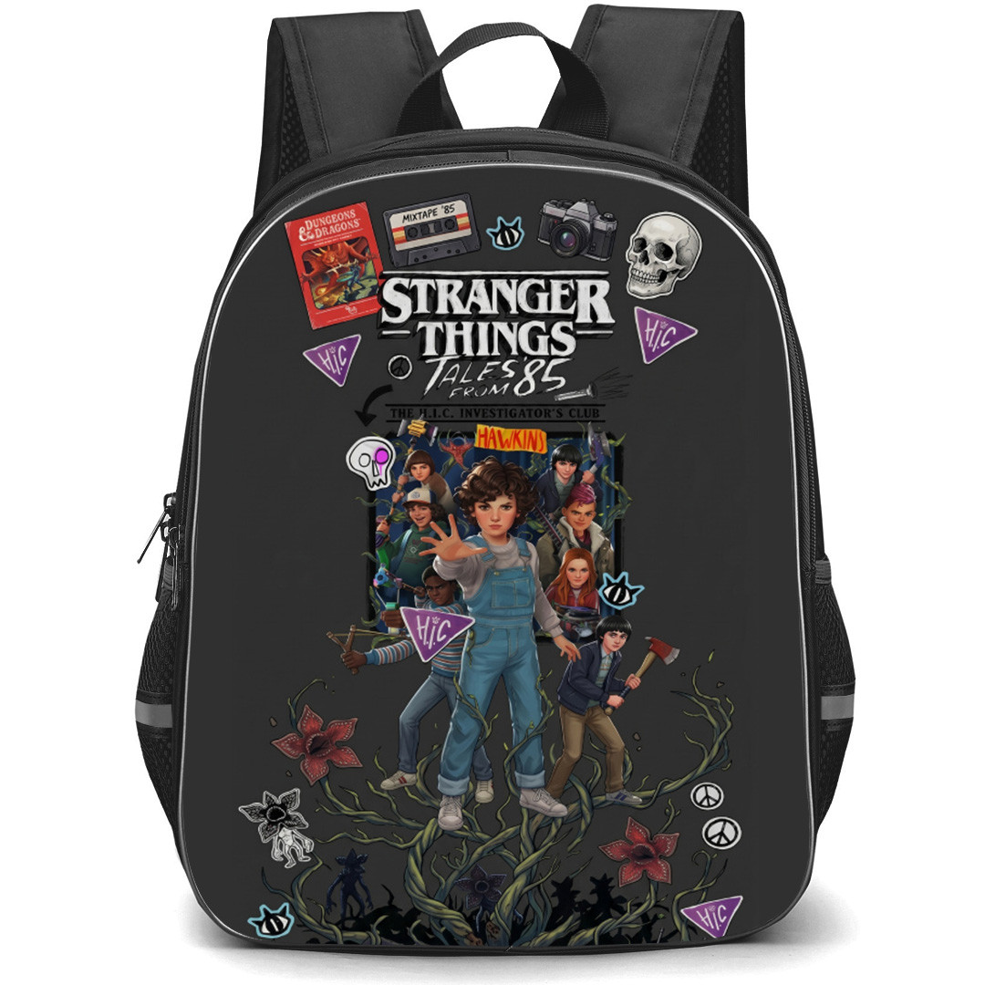 Stranger Things Tales From 85 Backpack School Bag StudentPack - Stranger Things Tales From 85 Characters Sticker Collage Series Poster