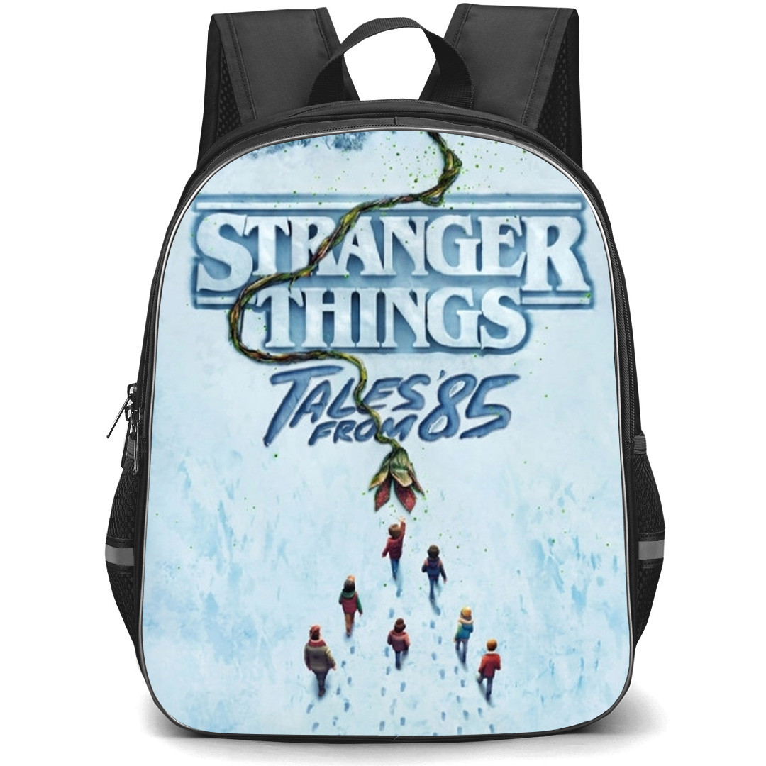 Stranger Things Tales From 85 Backpack School Bag StudentPack - Stranger Things Tales From 85 Characters Walking On Snow Series Poster