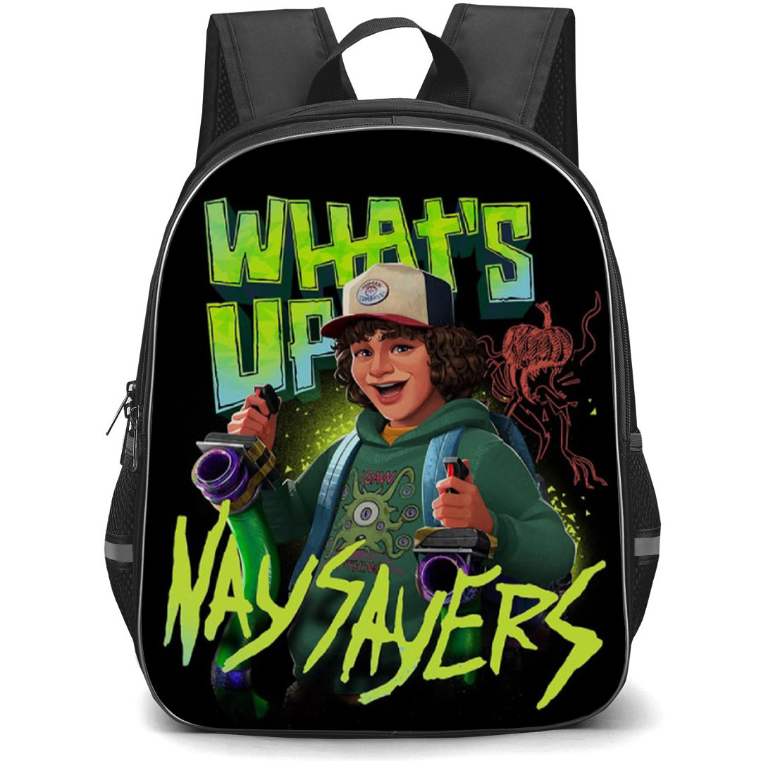 Stranger Things Tales From 85 Dustin Backpack School Bag StudentPack - Dustin Whats Up Poster