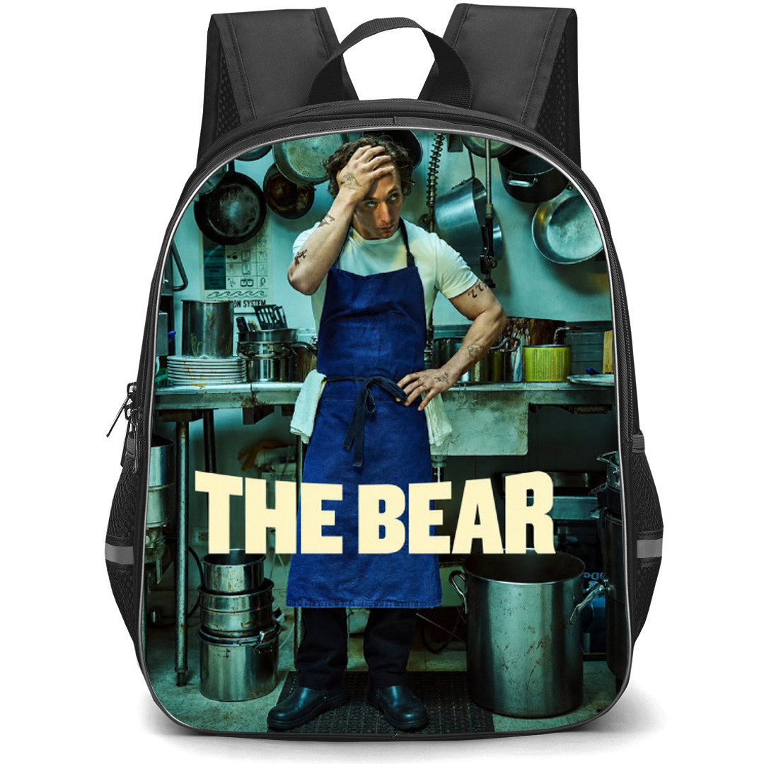 The Bear Carmy Berzatto Backpack School Bag StudentPack - Carmy Berzatto Stressed In Kitchen Portrait Poster