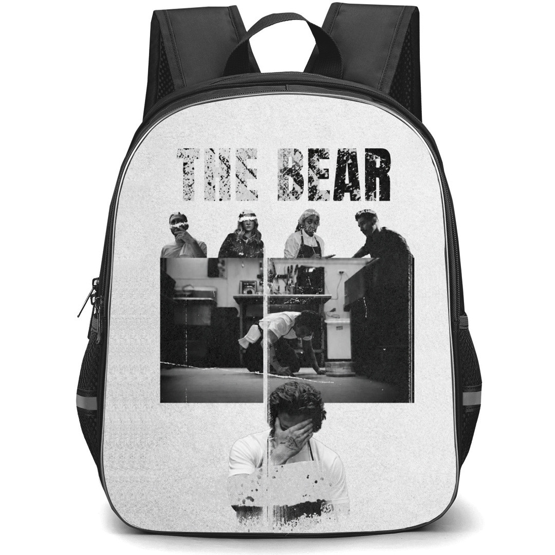 The Bear Backpack School Bag StudentPack - The Bear Characters Grunge In White Series Poster
