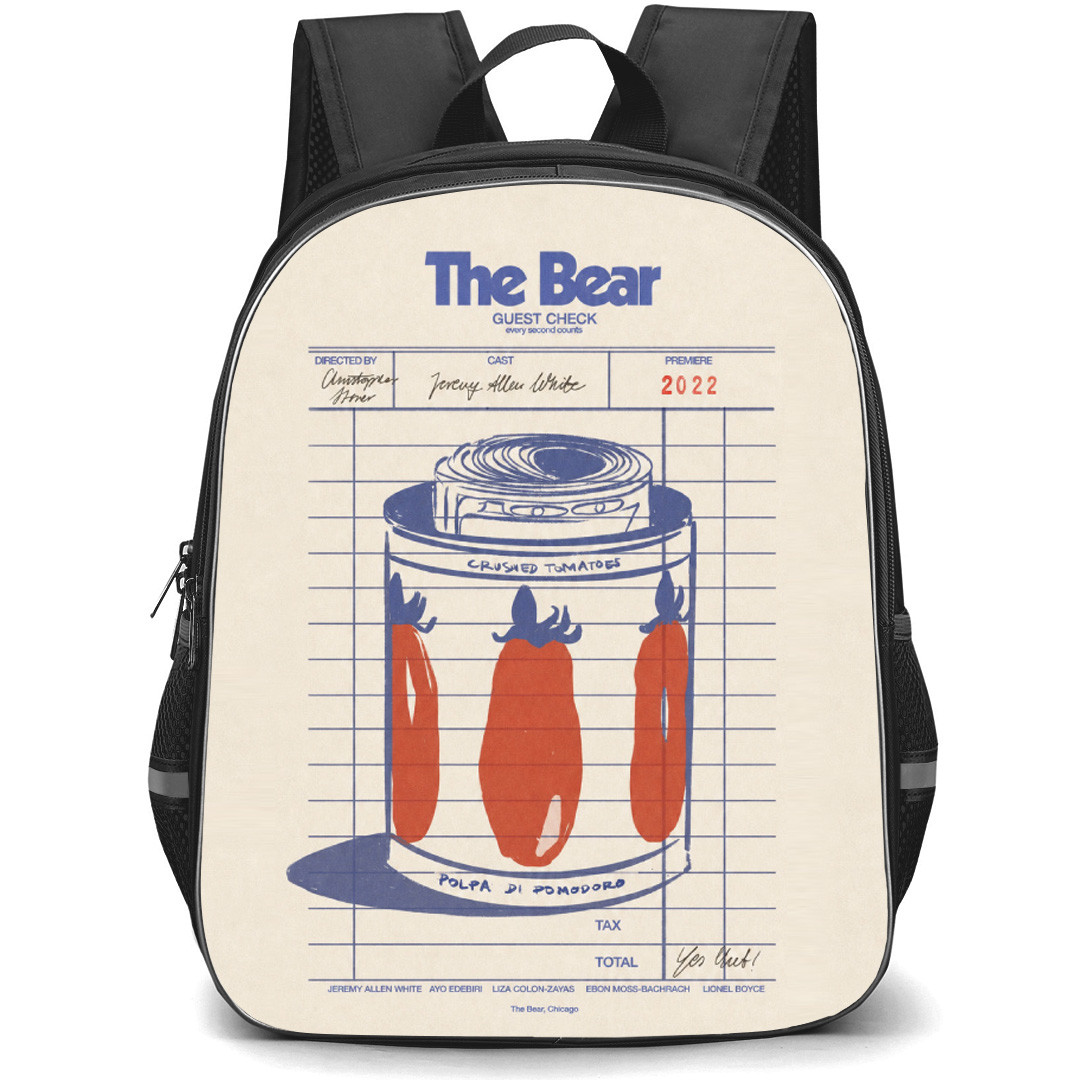 The Bear Backpack School Bag StudentPack - The Bear Guest Check Receipt Poster