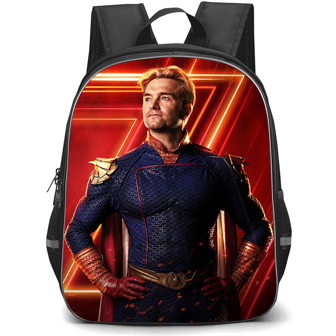 The Boys Homelander Backpack School Bag StudentPack - Homelander Powerful Leader Poster