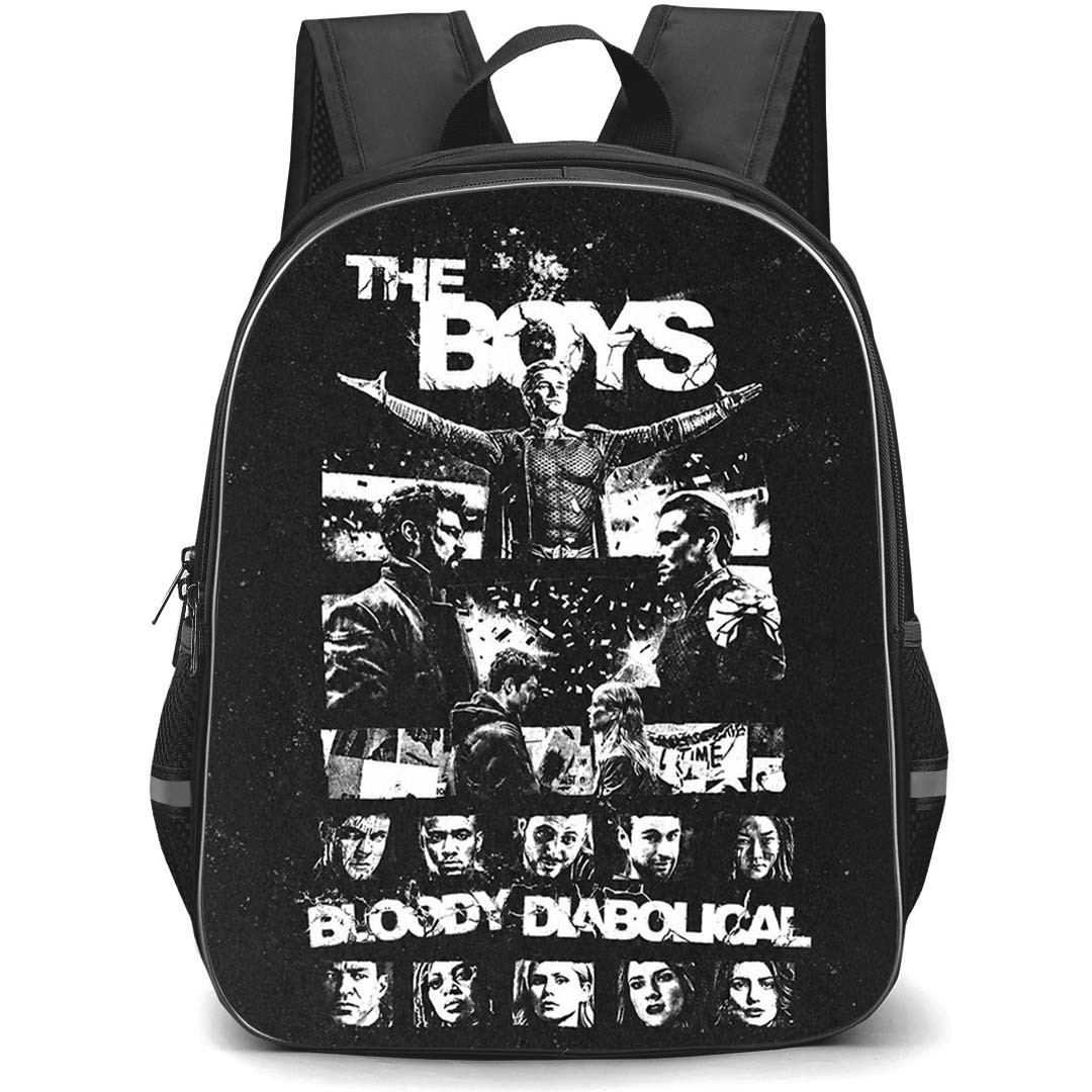 The Boys Backpack School Bag StudentPack - The Boys Monochrome Cast Poster