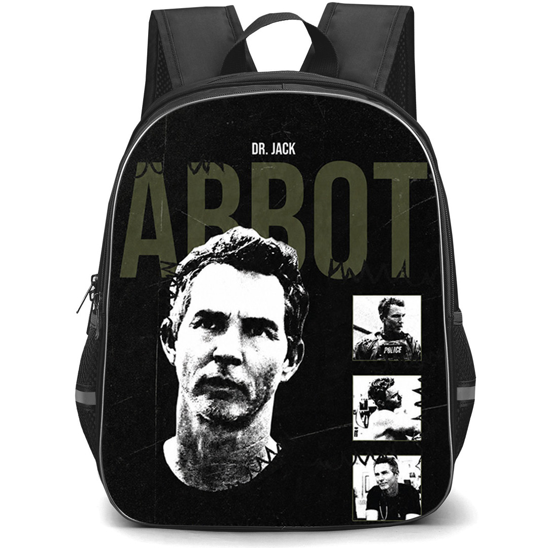 The Pitt Dr Jack Abbott Backpack School Bag StudentPack - Dr Jack Abbott Vintage Grunge Poster