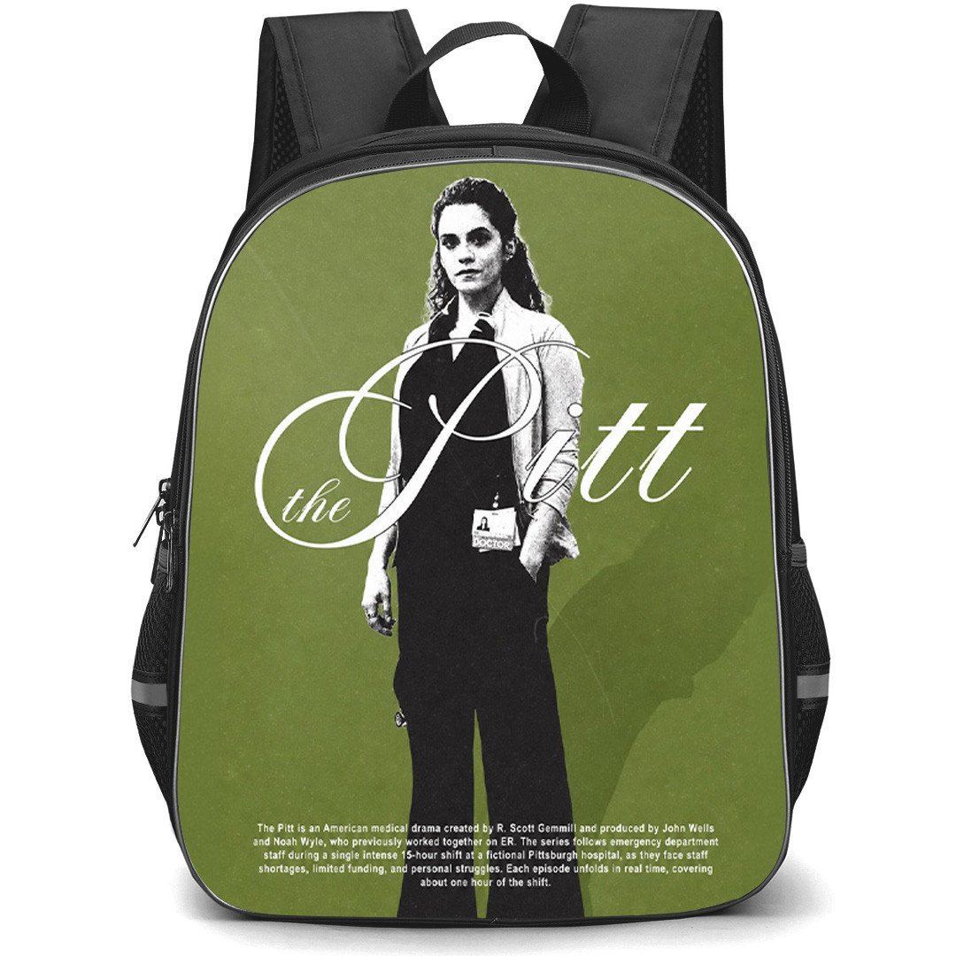 The Pitt Dr Baran Al Hashimi Backpack School Bag StudentPack - Dr Baran Al Hashimi Minimalist Character Art Poster