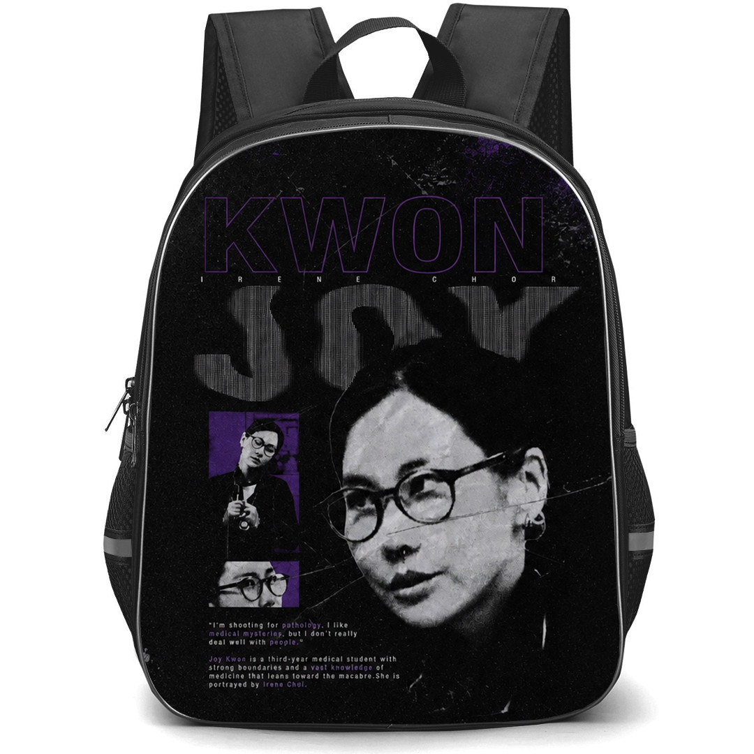 The Pitt Joy Kwon Backpack School Bag StudentPack - Joy Kwon Vintage Halftone Poster