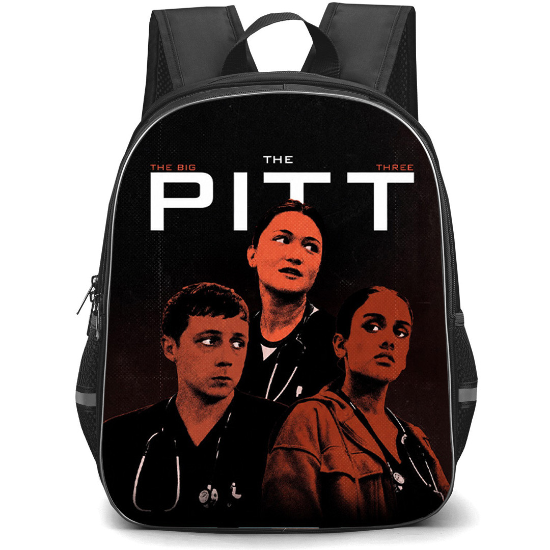 The Pitt Backpack School Bag StudentPack - The Pitt Medical Intern Trio Retro Poster
