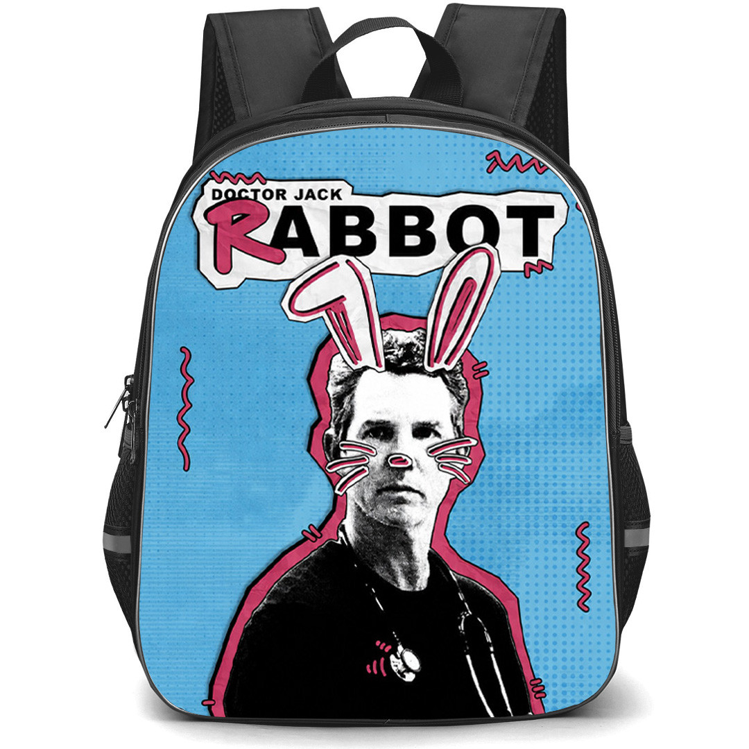 The Pitt Dr Jack Rabbot Backpack School Bag StudentPack - Dr Jack Rabbot Pop Art Character Poster