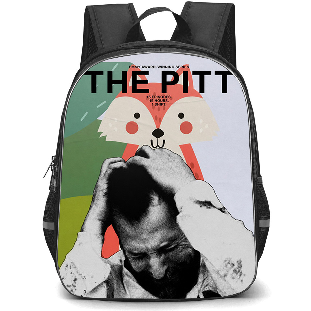 The Pitt Dr Michael Robby Backpack School Bag StudentPack - Dr Michael Robby Whimsical Mixed-Media Character Poster