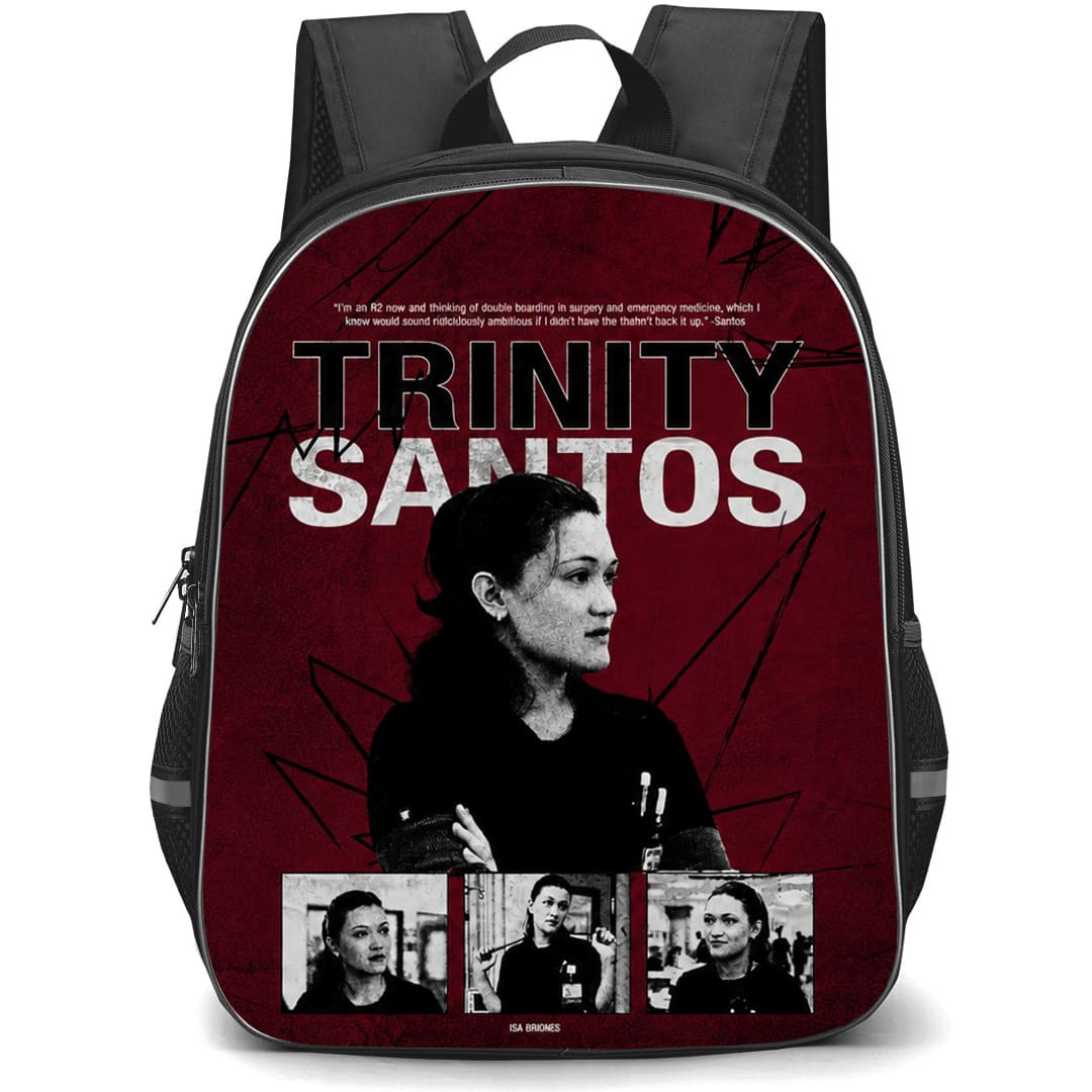 The Pitt Dr Trinity Santos Backpack School Bag StudentPack - Dr Trinity Santos Halftone Pop Art Poster