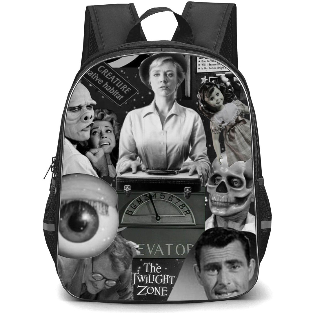 The Twilight Zone Backpack StudentPack - The Twilight Zone Grayscale Collage Poster