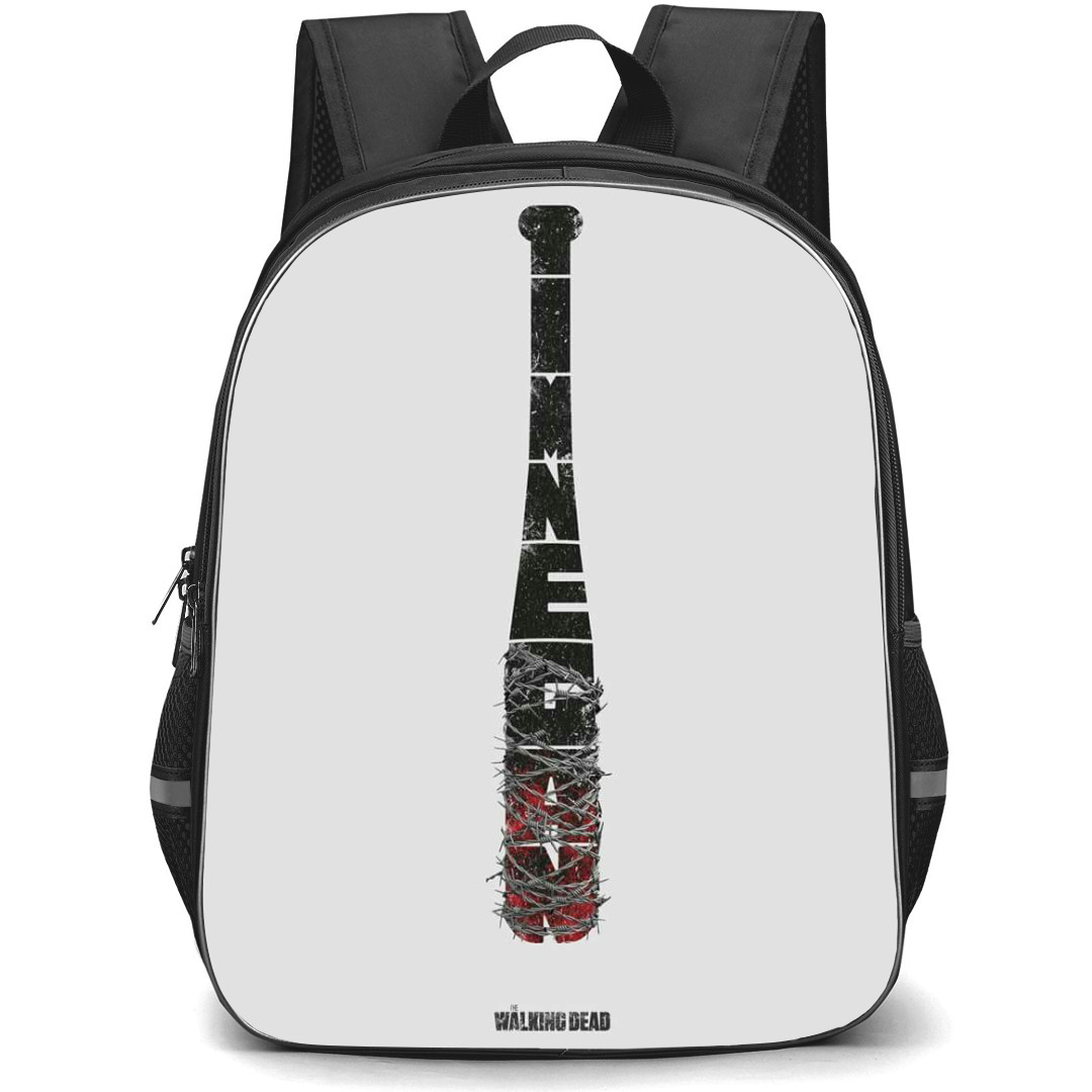 The Walking Dead Backpack StudentPack - The Walking Dead Lucille Illustration On Gray Background