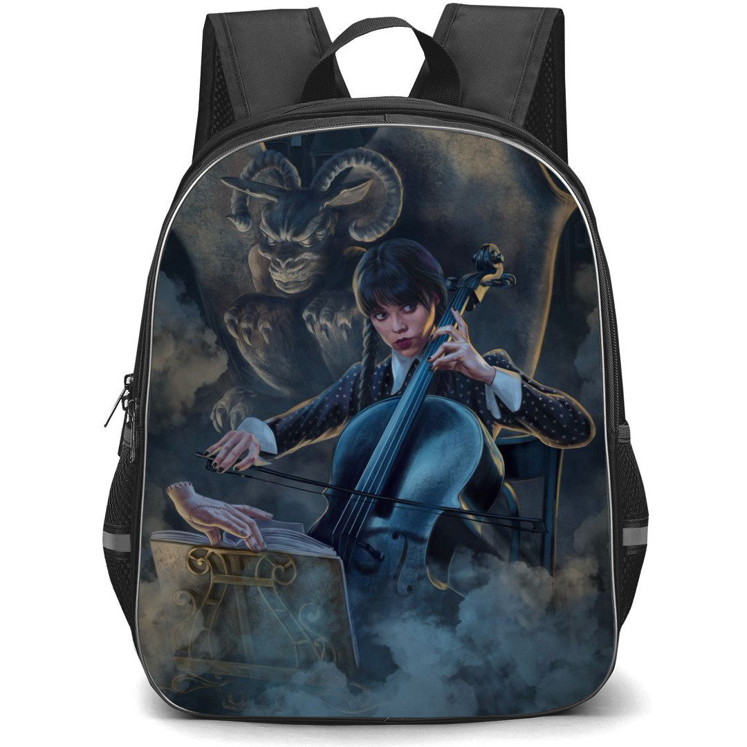 Wednesday Backpack StudentPack - Wednesday Artwork by Daniela Ryabicheva